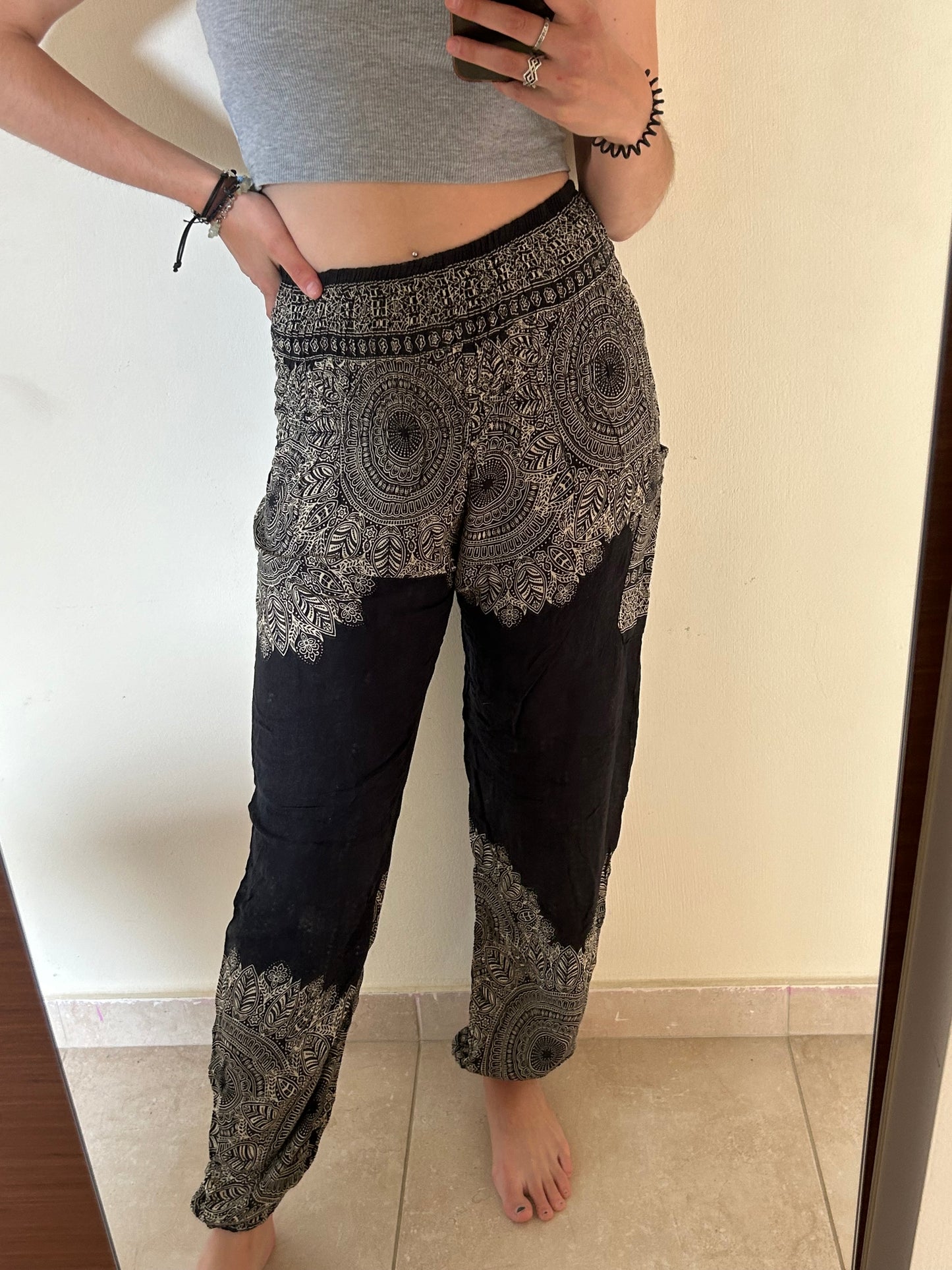 Hippie trouser black