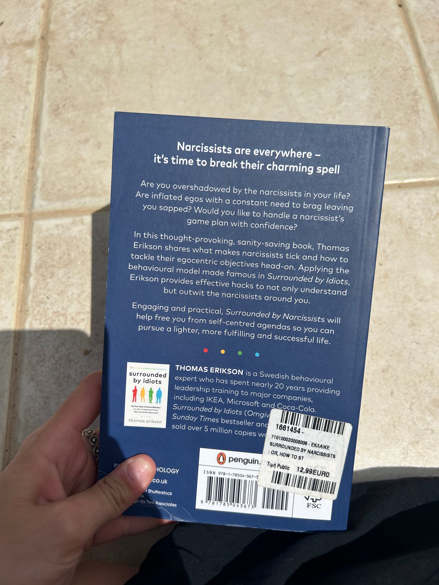 Book „surrounded by narcissists“ by thomas erikson