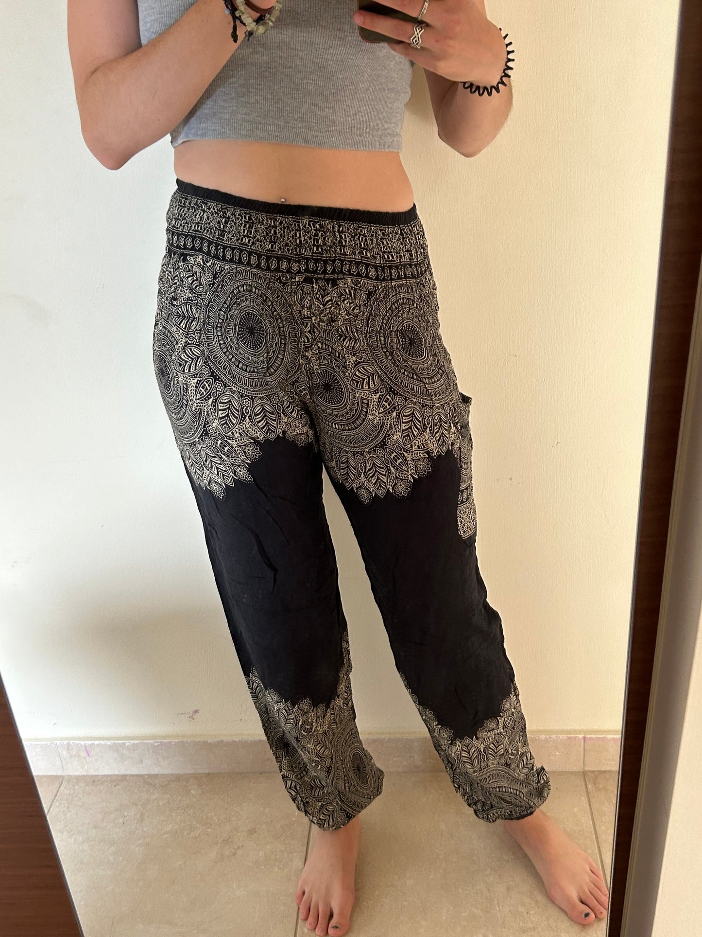 Hippie trouser black