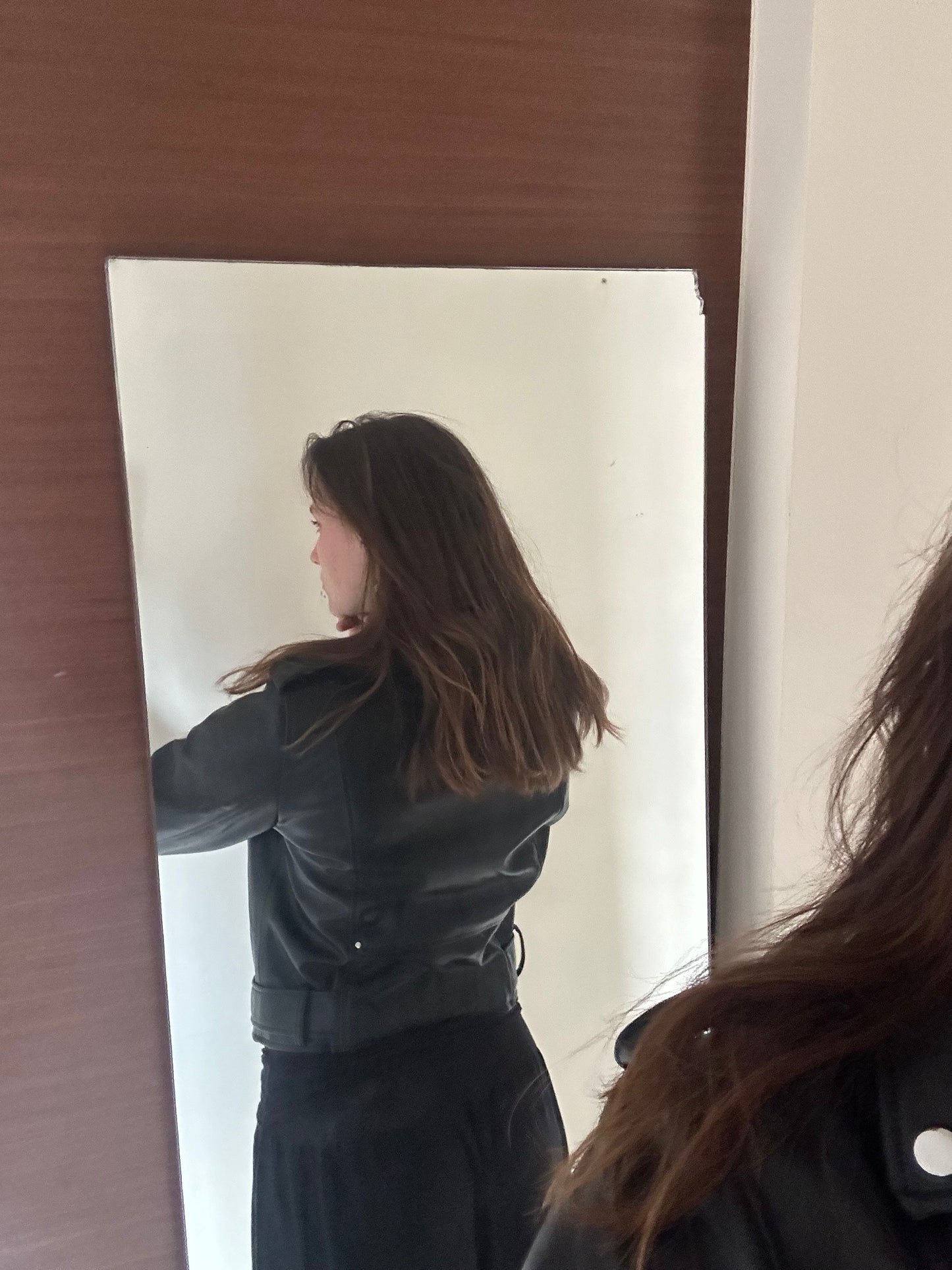 leather jacket from zara