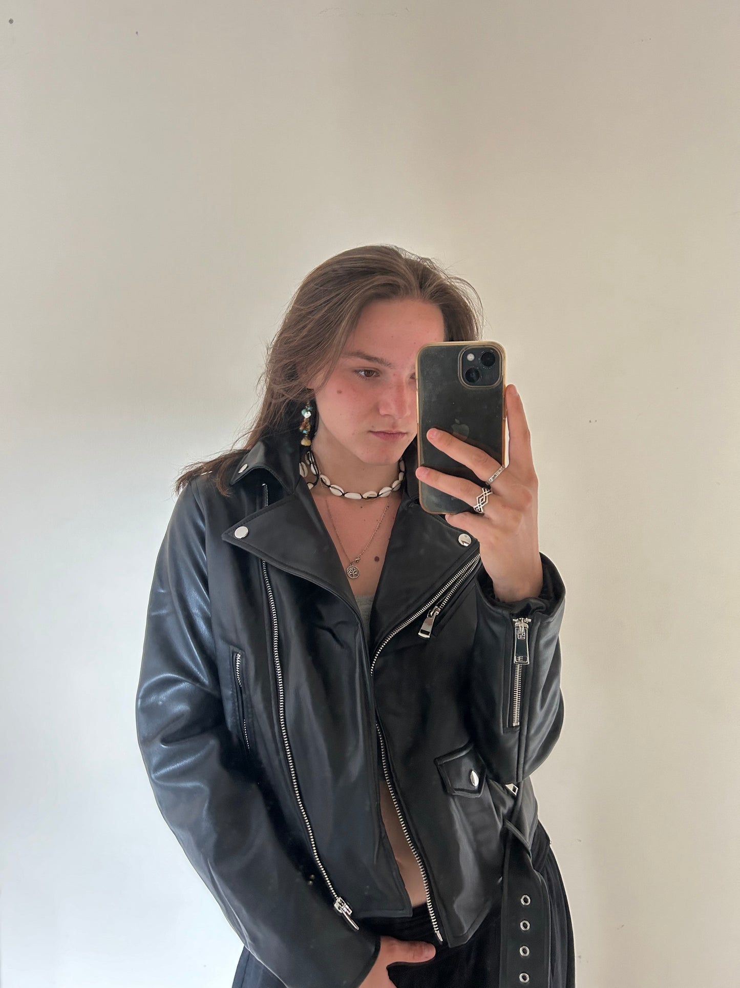 leather jacket from zara