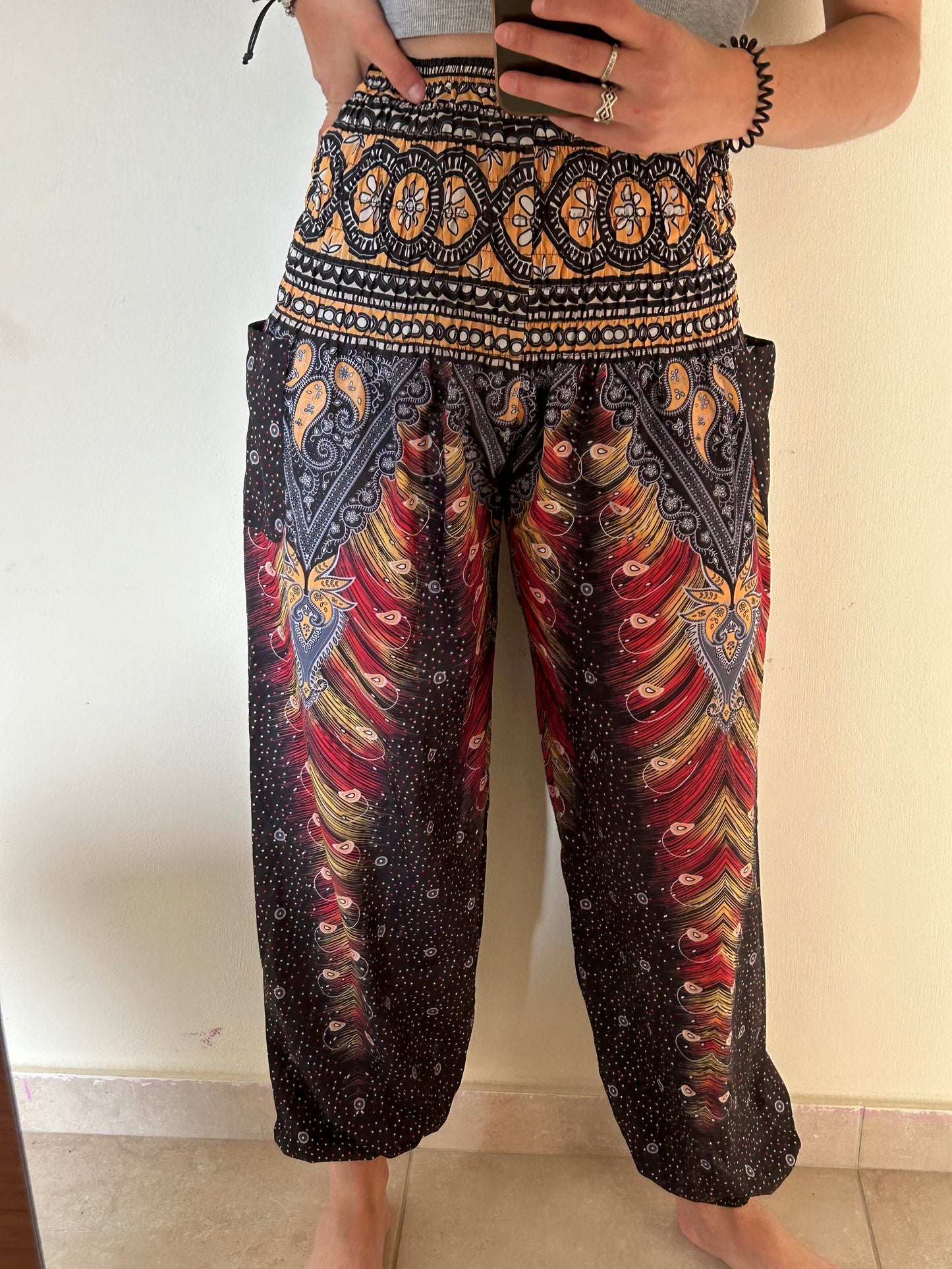 Hippie trouser red