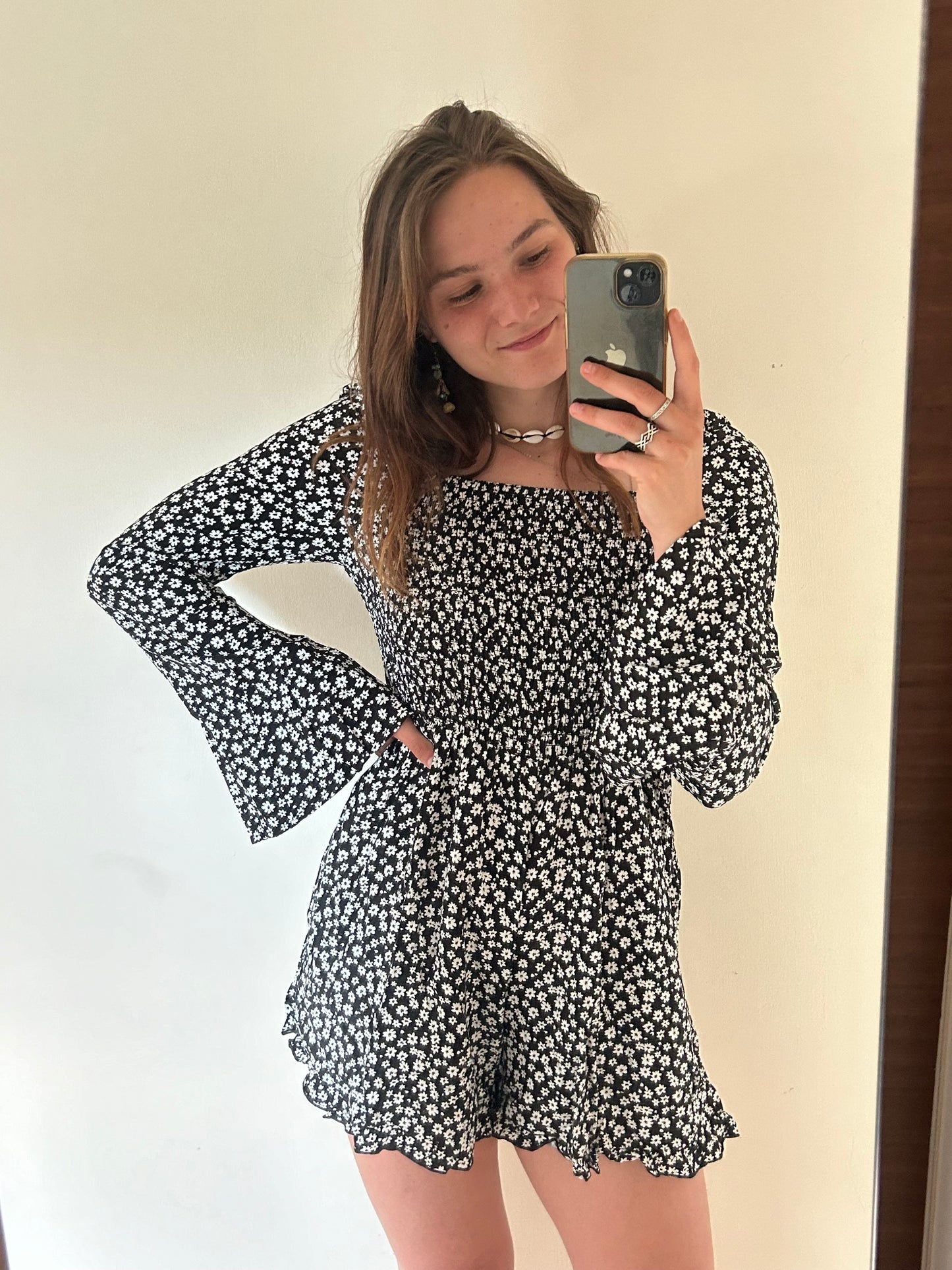 Flower jumpsuit longsleeve