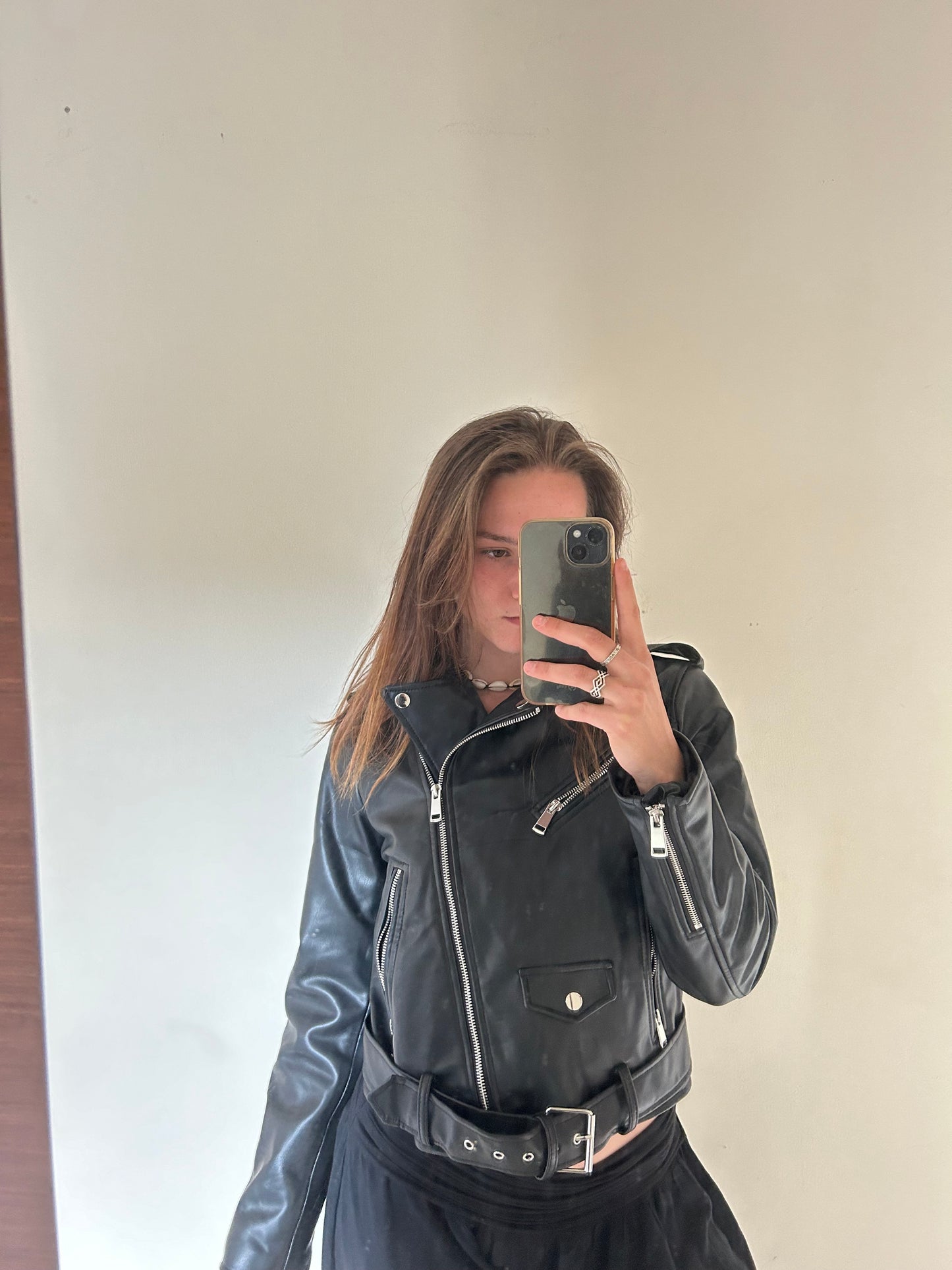 leather jacket from zara