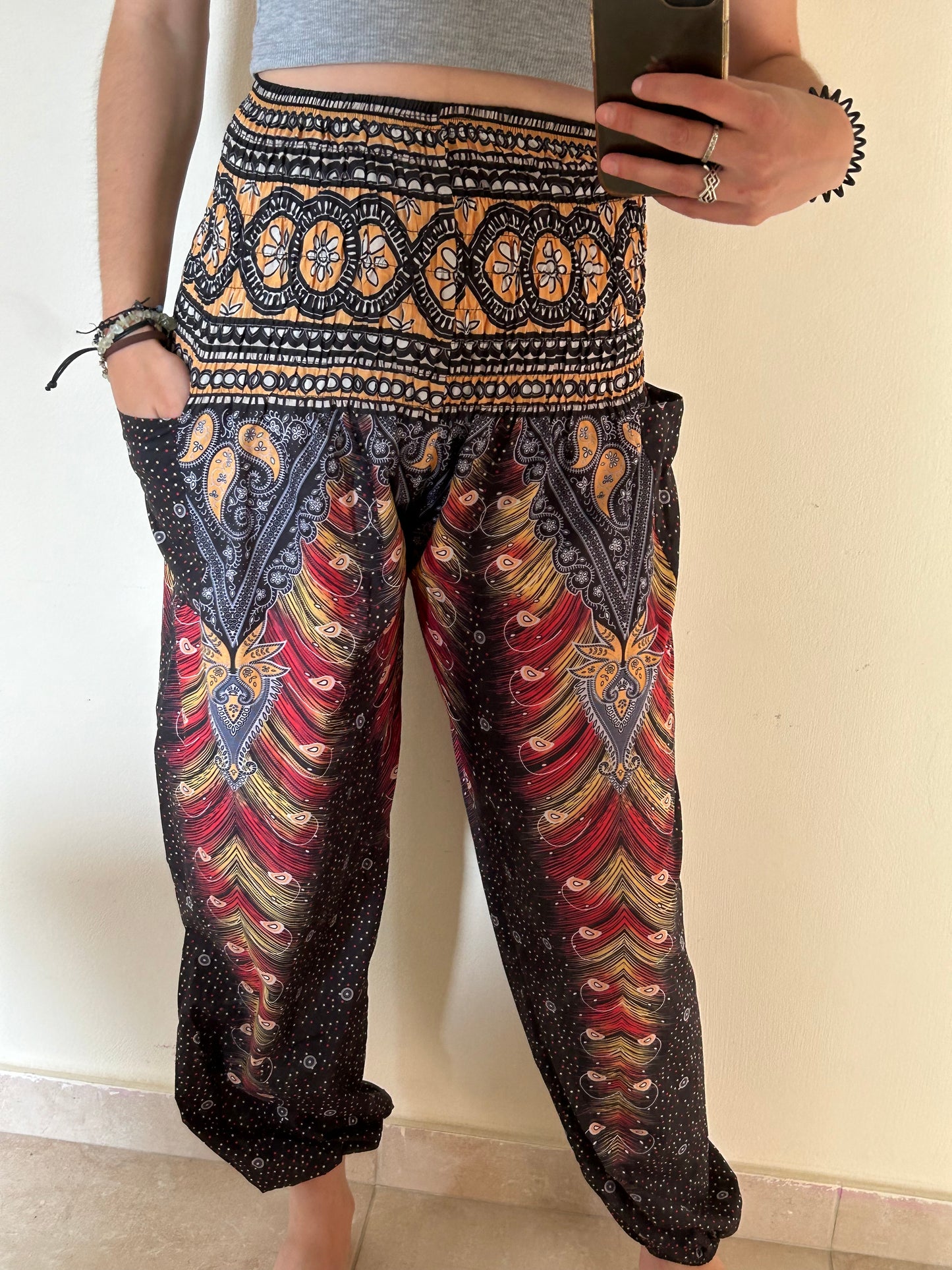 Hippie trouser red