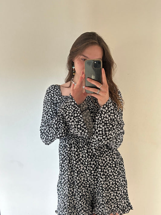 Flower jumpsuit longsleeve