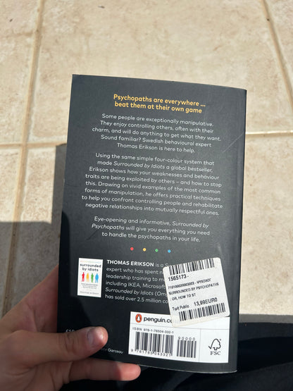 Book „surrounded by psychopaths“ by thomas erikson