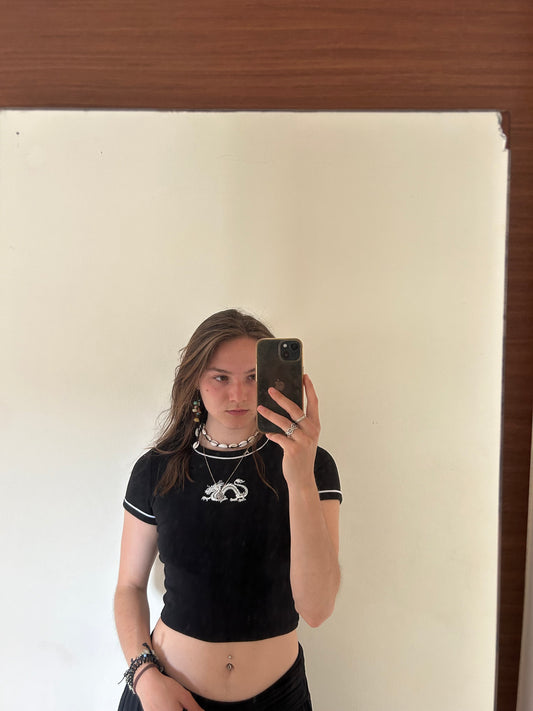 Crop shirt „dragon“