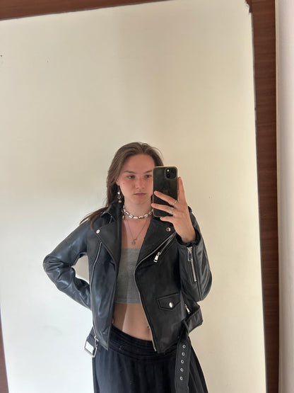leather jacket from zara