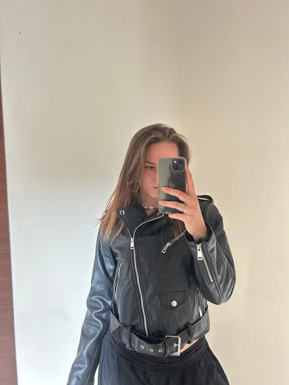 leather jacket from zara